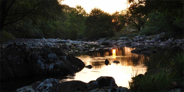 Sunset on the Esk