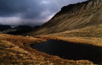 Bowfell with the Scafell range behind