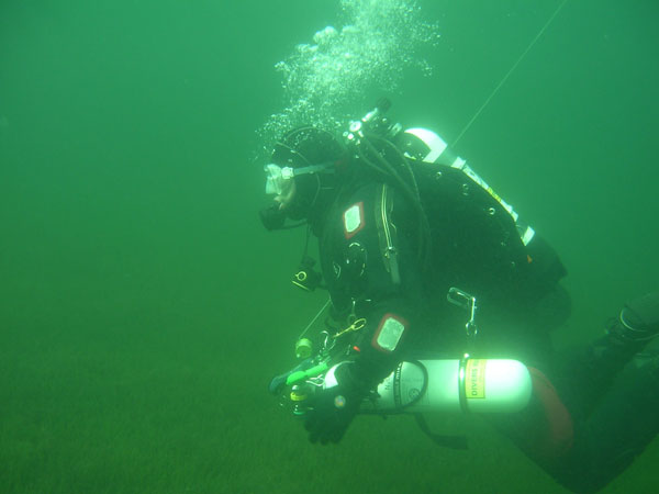 Diver in Wastwater